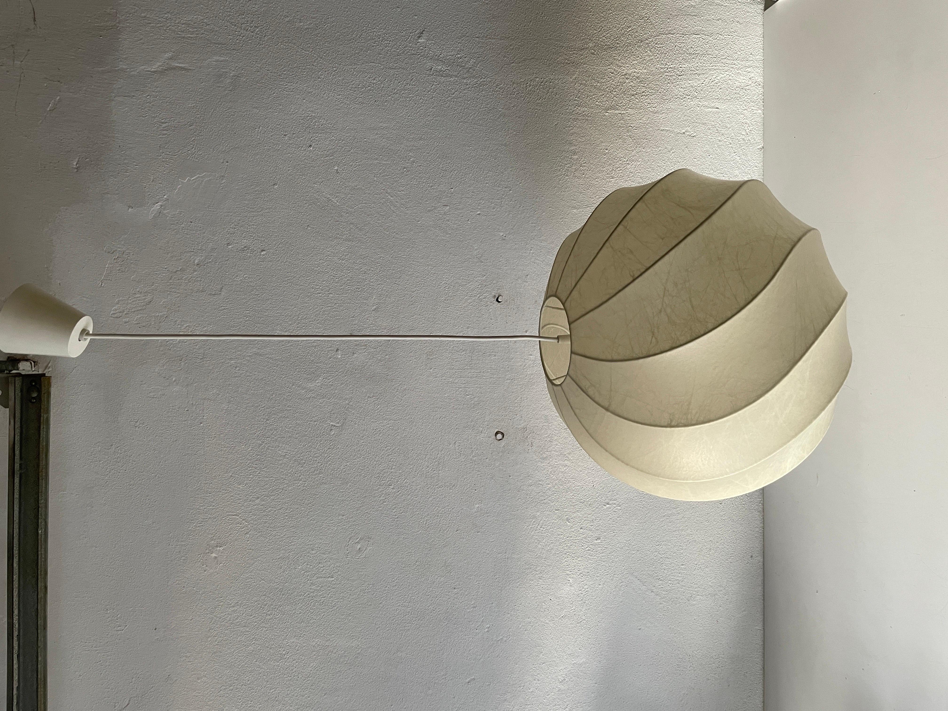 Cocoon Pendant Lamp by Goldkant, 1960s, Germany In Excellent Condition In Hagenbach, DE