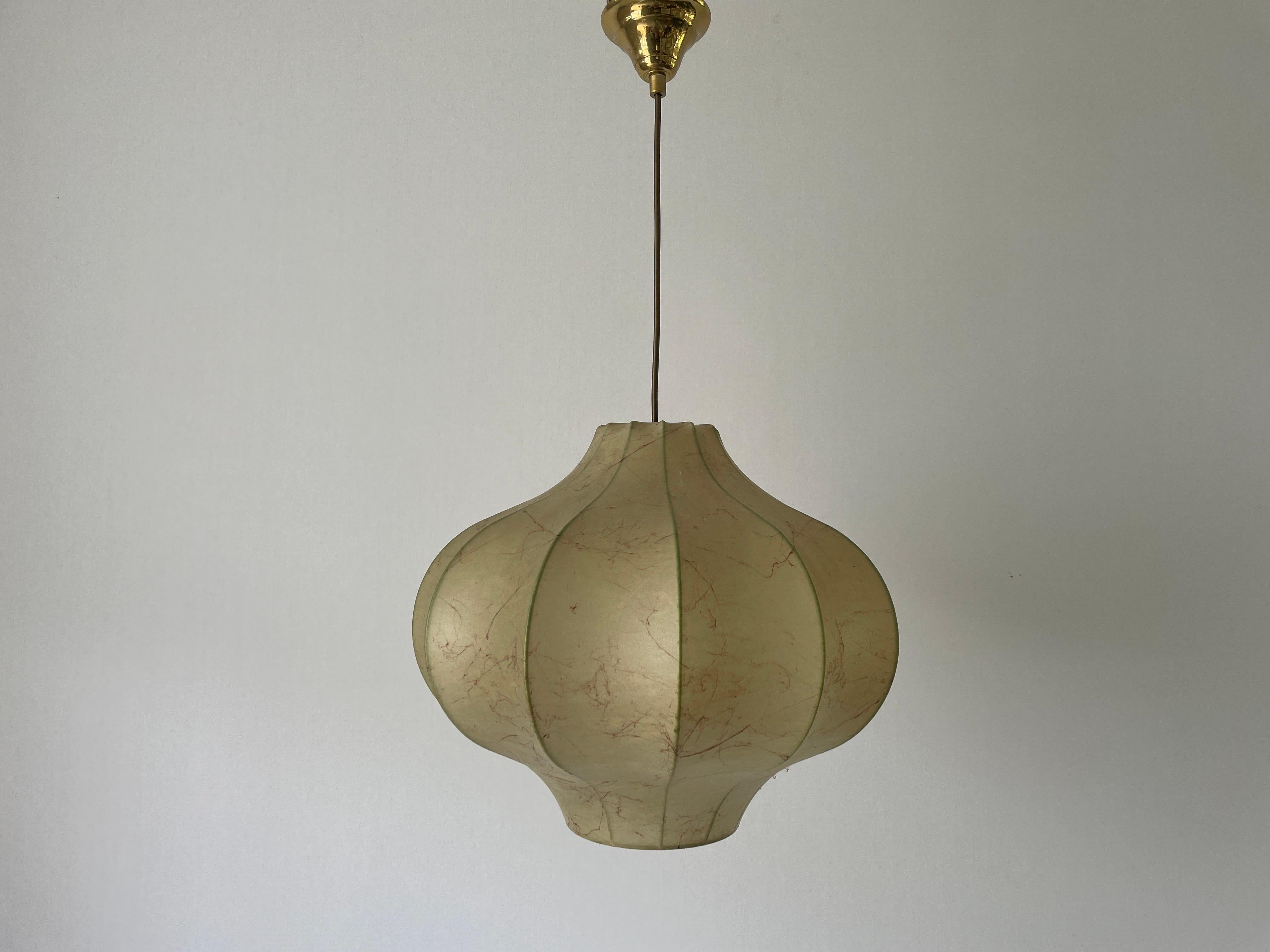 Mid-20th Century Cocoon Pendant Lamp by Goldkant, 1960s, Germany For Sale