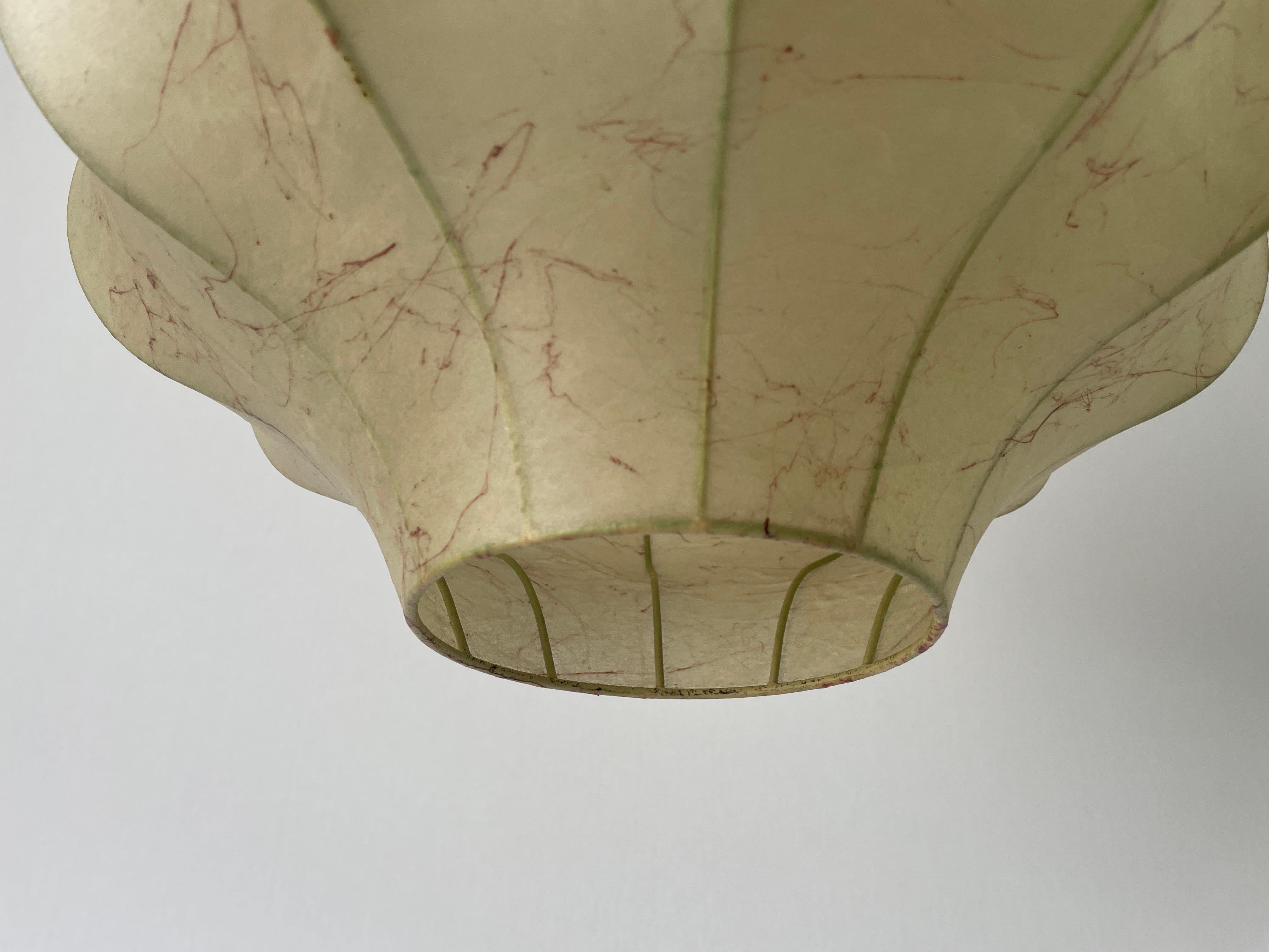 Resin Cocoon Pendant Lamp by Goldkant, 1960s, Germany For Sale