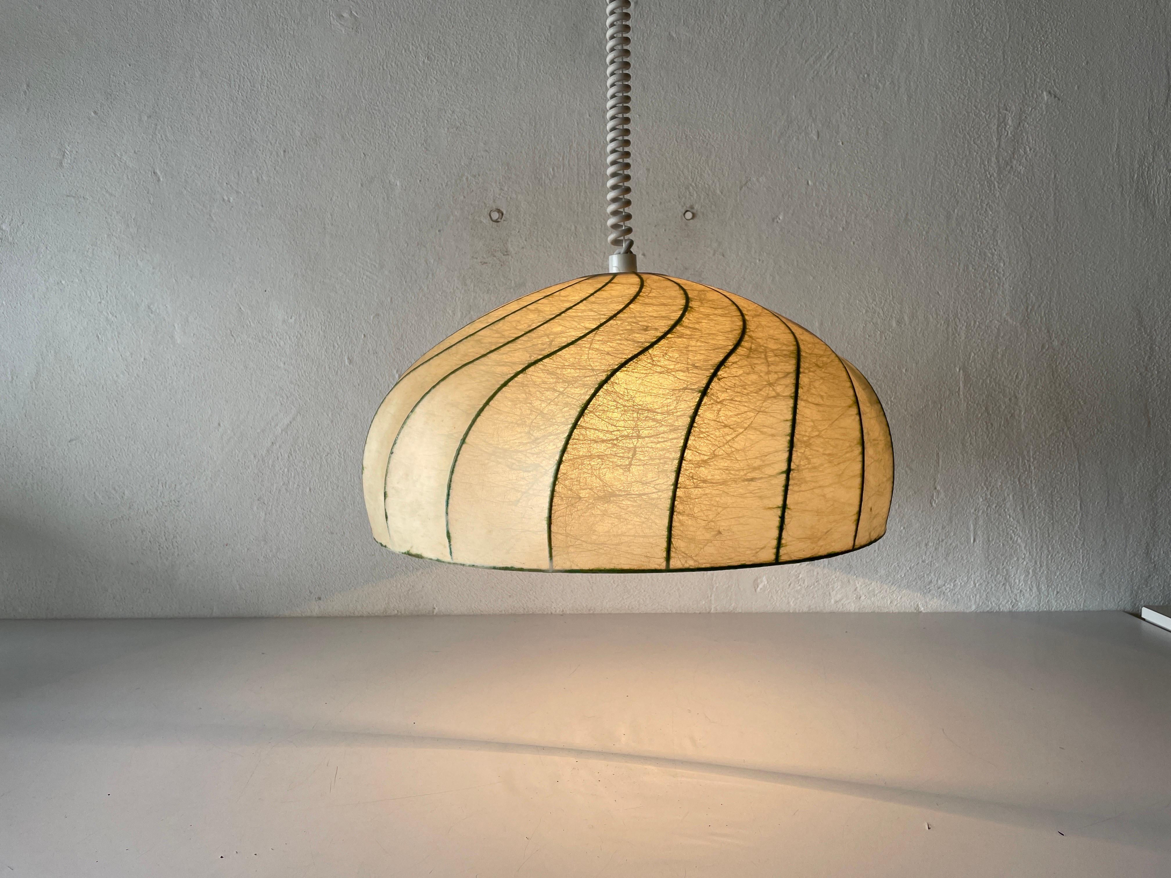 Cocoon Pendant Lamp by Goldkant, 1960s, Germany 2