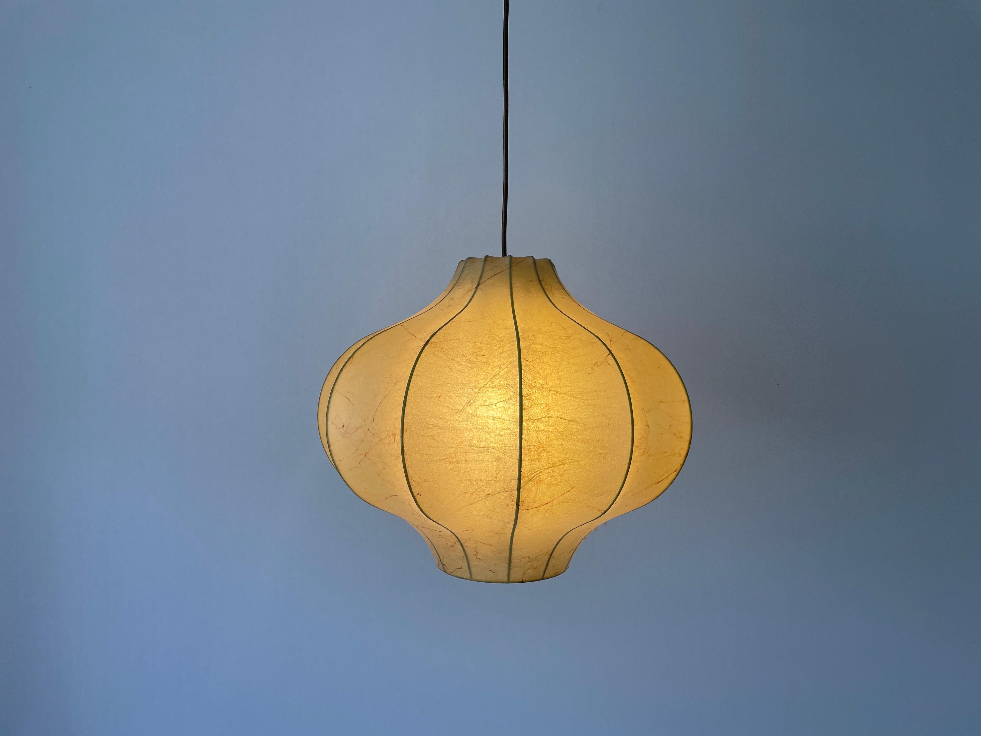 Cocoon Pendant Lamp by Goldkant, 1960s, Germany For Sale 3