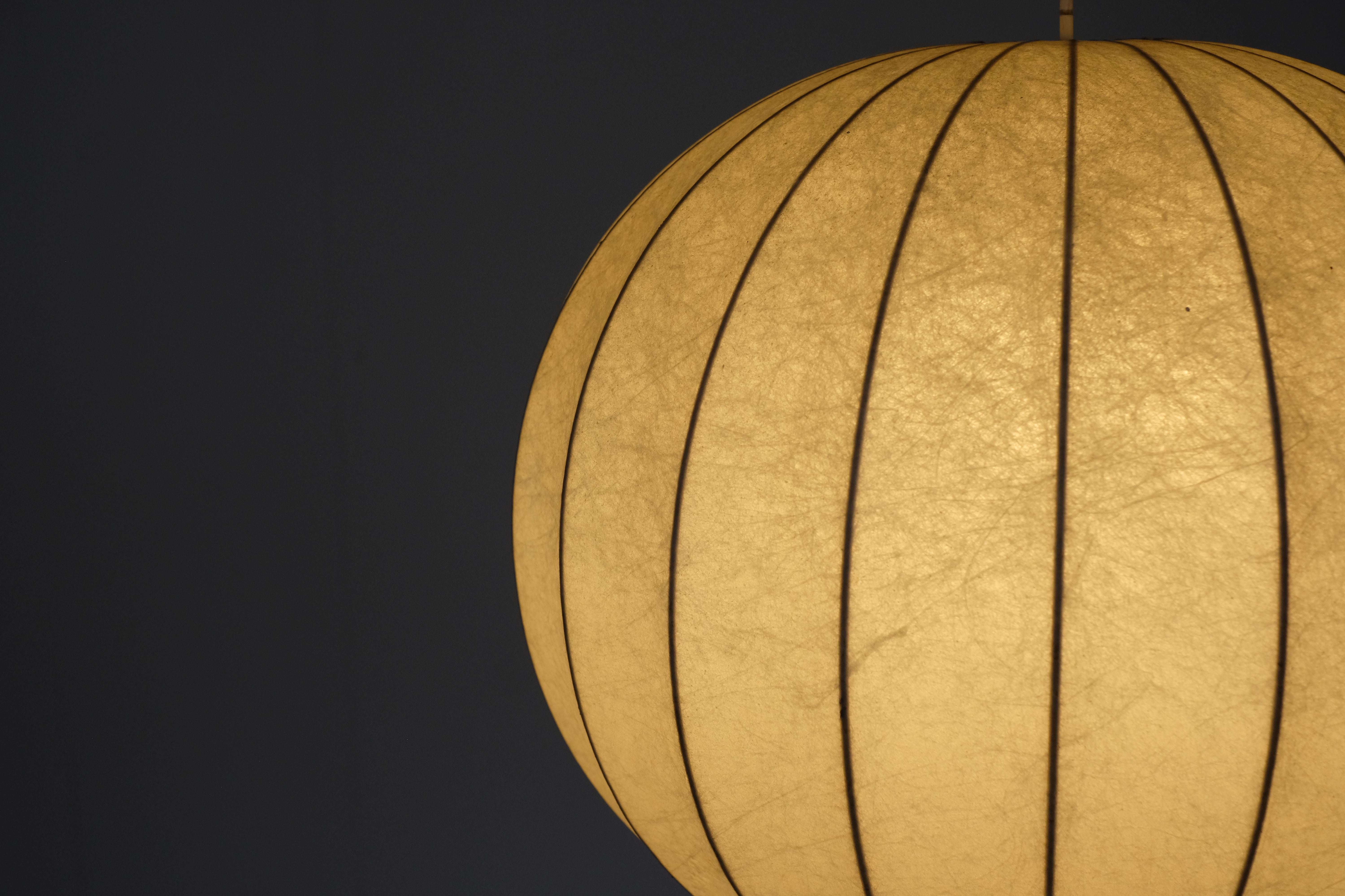 Lámpara colgante Cocoon de Achille & Pier Giacomo Castiglioni para Flos - Años 60 Resina en venta