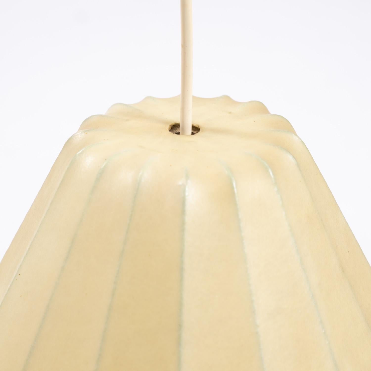 Mid-Century Modern Cocoon pendant light by Friedel Wauer for Goldkant leuchten, 1960