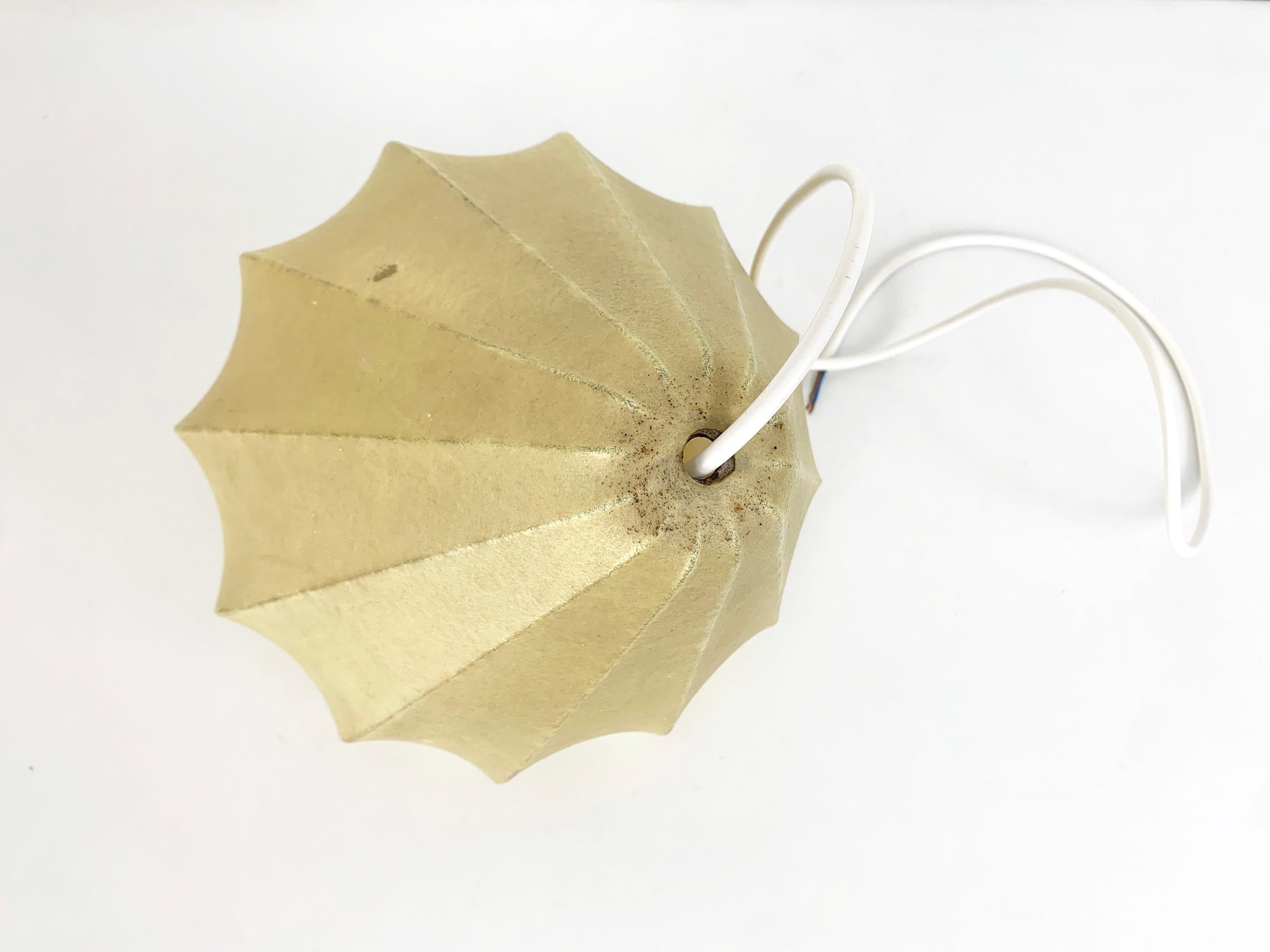 Cocoon Pendant light, Friedel Wauer for Goldkant Leuchten, 1960s For Sale 2