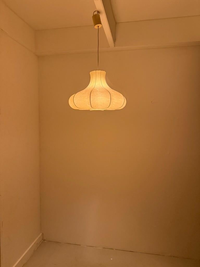 Cocoon pendent lamp Achille Castiglioni style- 1960's 11