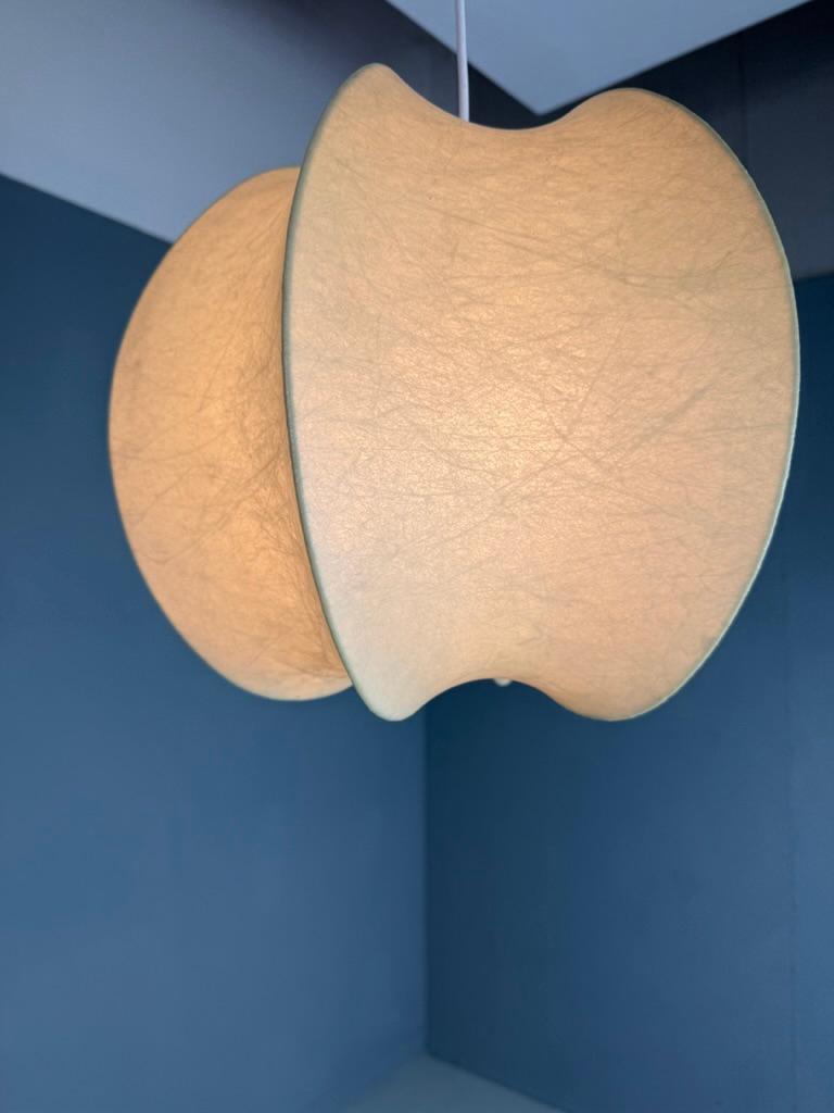 Lampe pendentif Cocoon en bon état -Achille Castiglioni style années 1960 6