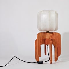 Resina de capullo. Lámpara de sobremesa medusa de estilo Brutalista y Space Age, Alemania, años 70