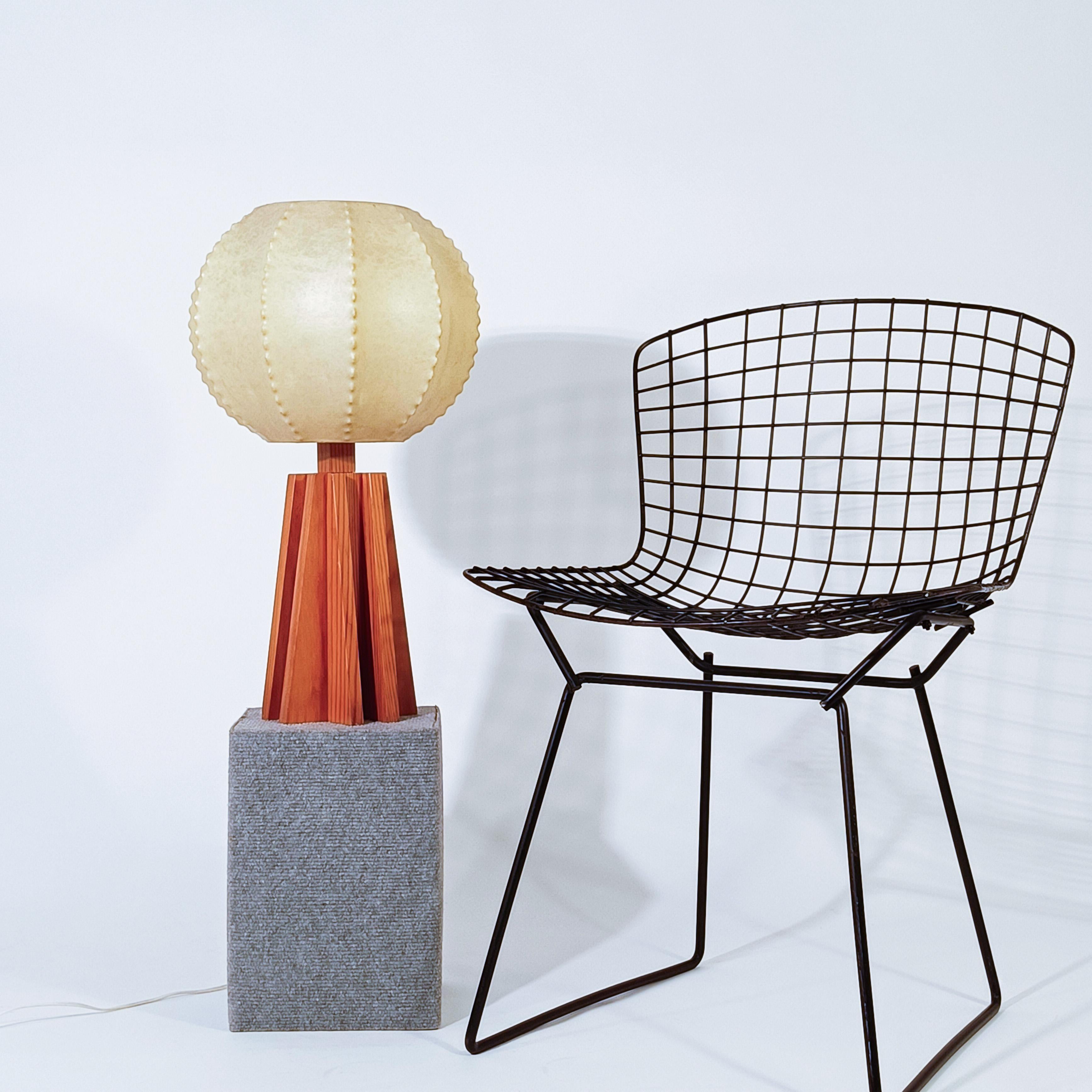 Résine de cocon. Lampe de table de style brutaliste par Friedel Wauer, Allemagne, années 1970 en vente 5