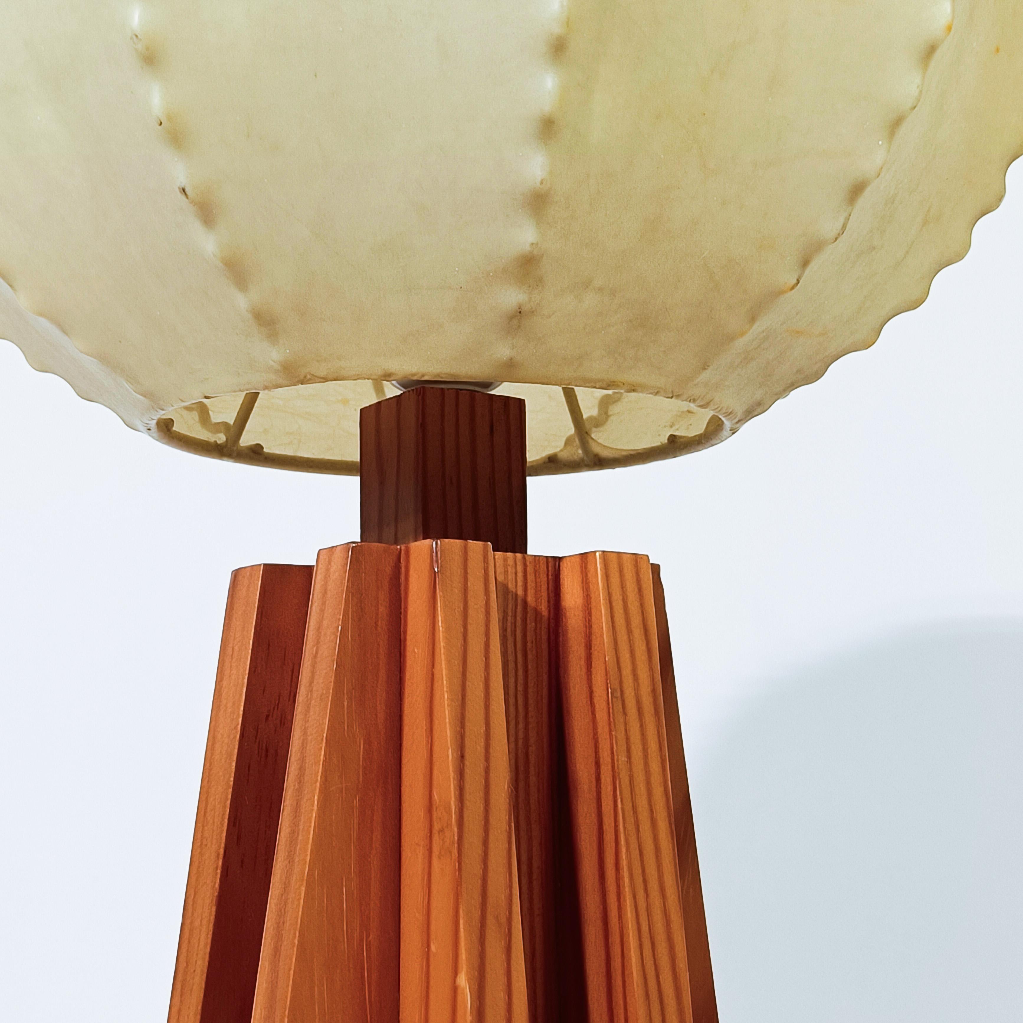 Résine de cocon. Lampe de table de style brutaliste par Friedel Wauer, Allemagne, années 1970 en vente 6