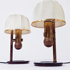 Cocoon Resin style. Brutalist gilt table lamps by Milan Barcelona, Spain, 1970s