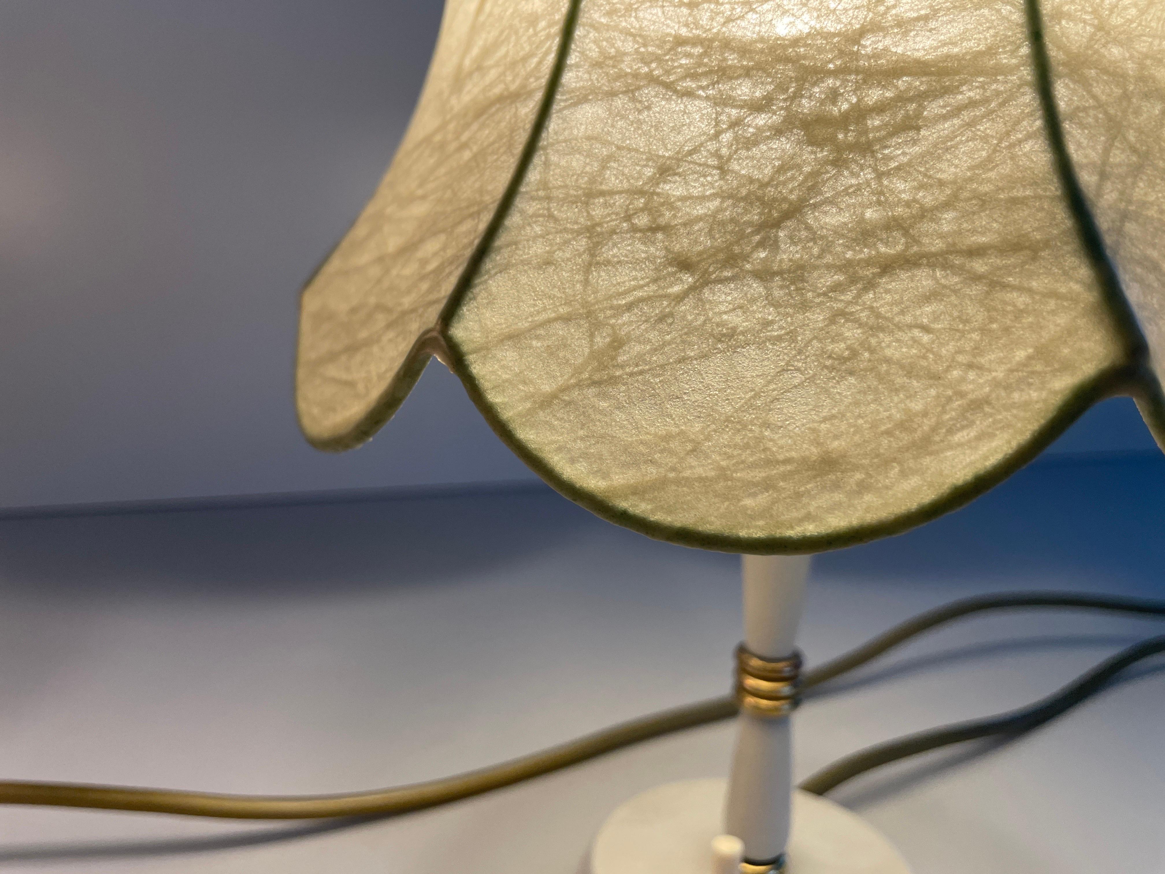 Cocoon Shade Metal Body Pair of Bedside Lamps by GOLDKANT, 1970s, Germany For Sale 11
