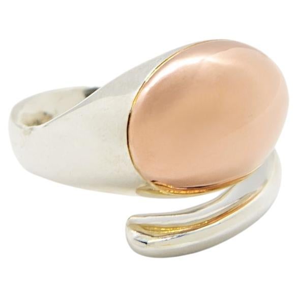 Carlota Guardia Cocoon Snake Sterling silver and Rose Gold Cocktail Ring