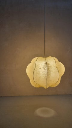 Cocoon Suspension Lamp, Italian Manufacture, 1960s