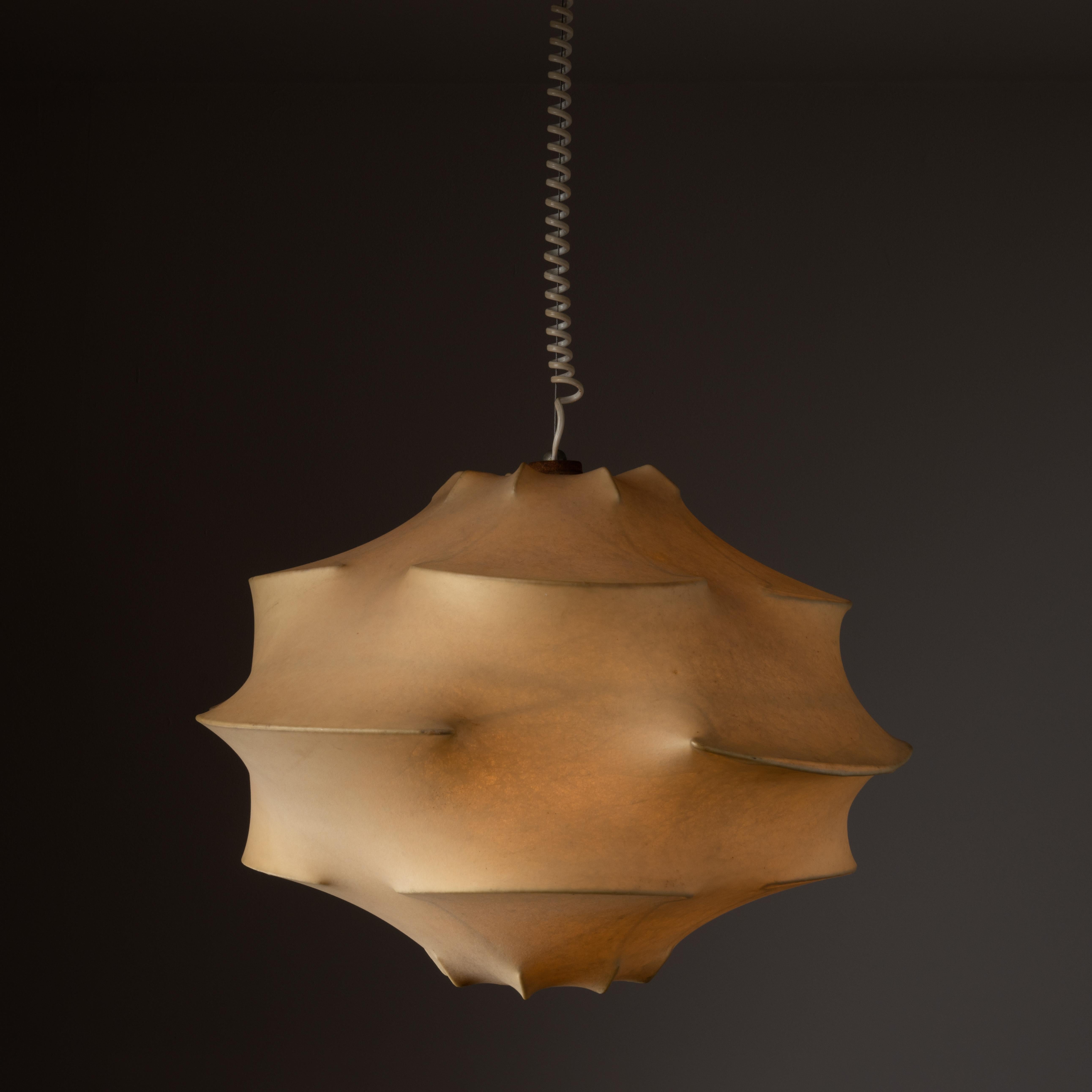 Steel Cocoon Suspension Light by Tobia Scarpa for Flos