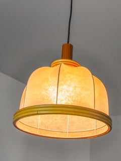 "Cocoon" suspension, resin and pine, Italy, 1970