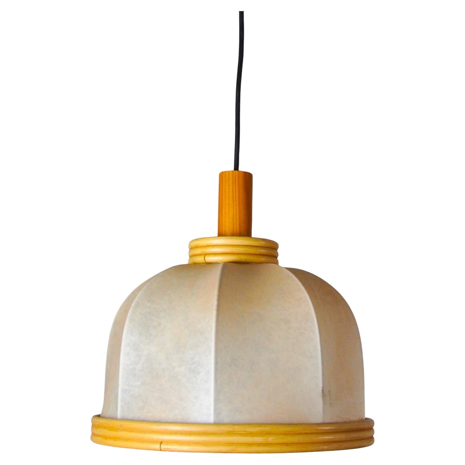 "Cocoon" suspension, resin and pine, Italy, 1970 For Sale