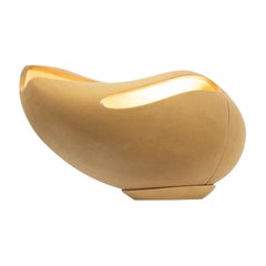 Cocoon Table, 3D Printed Sawdust Feature Light
