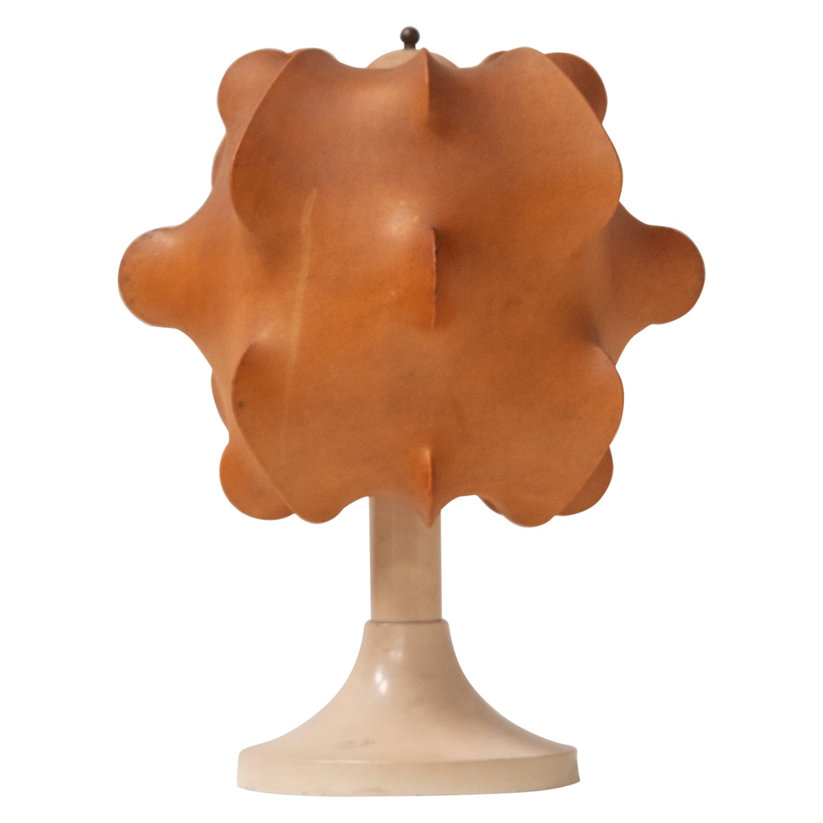Rare Cocoon Table Lamp, Resin Shade, Mid-Century Modern, Italy, 1970s