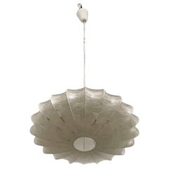 Cocoon Ufo Chandelier by Goldkant Leuchten Germany 1960s