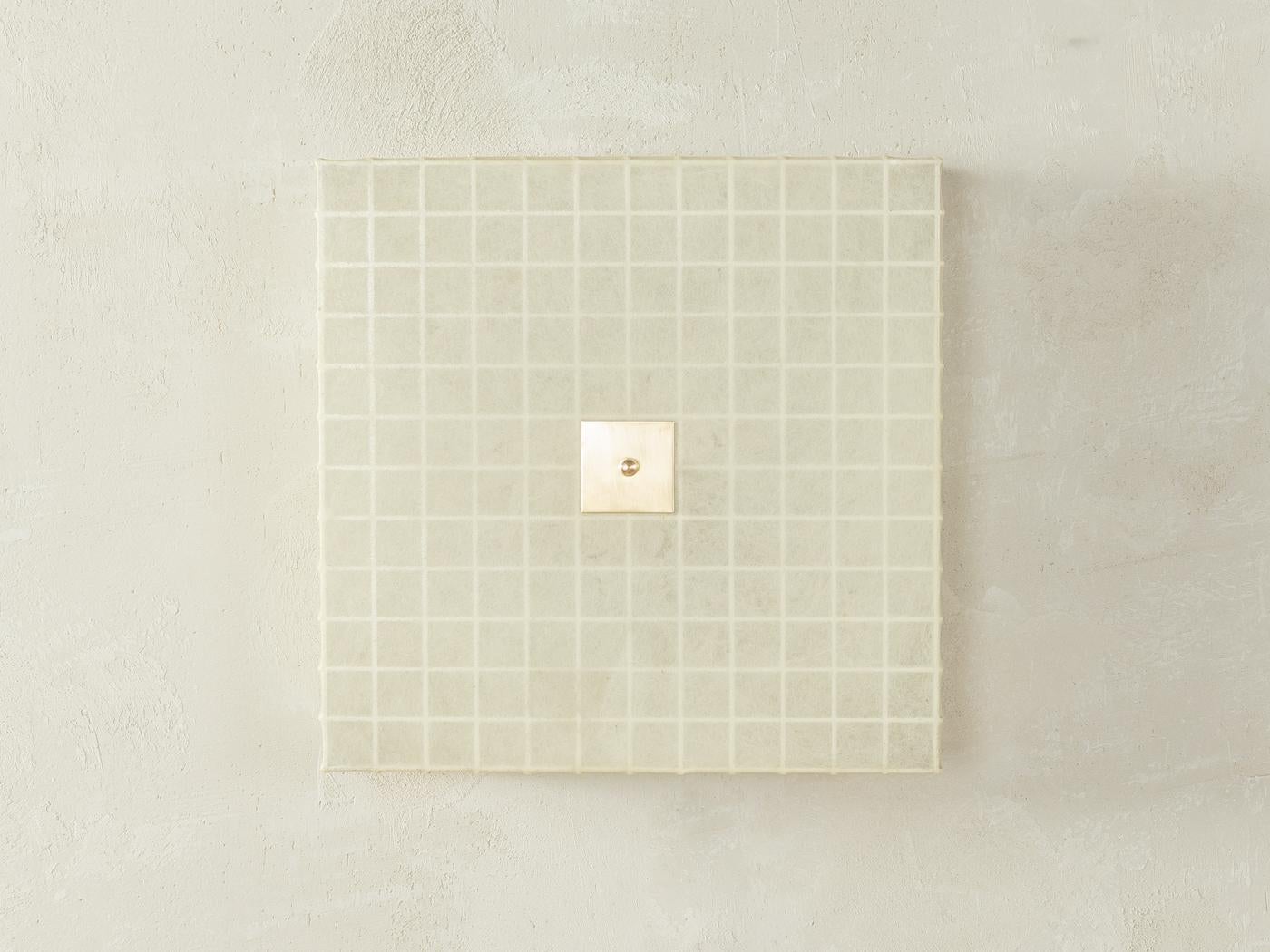 Rare wall and ceiling lamp from the 1960s by Achille Castiglioni for Goldkant. Lampshade made of Cocoon, a material produced with a special technology where liquid resin is sprayed around a metal core. 

Quality Features:
very good