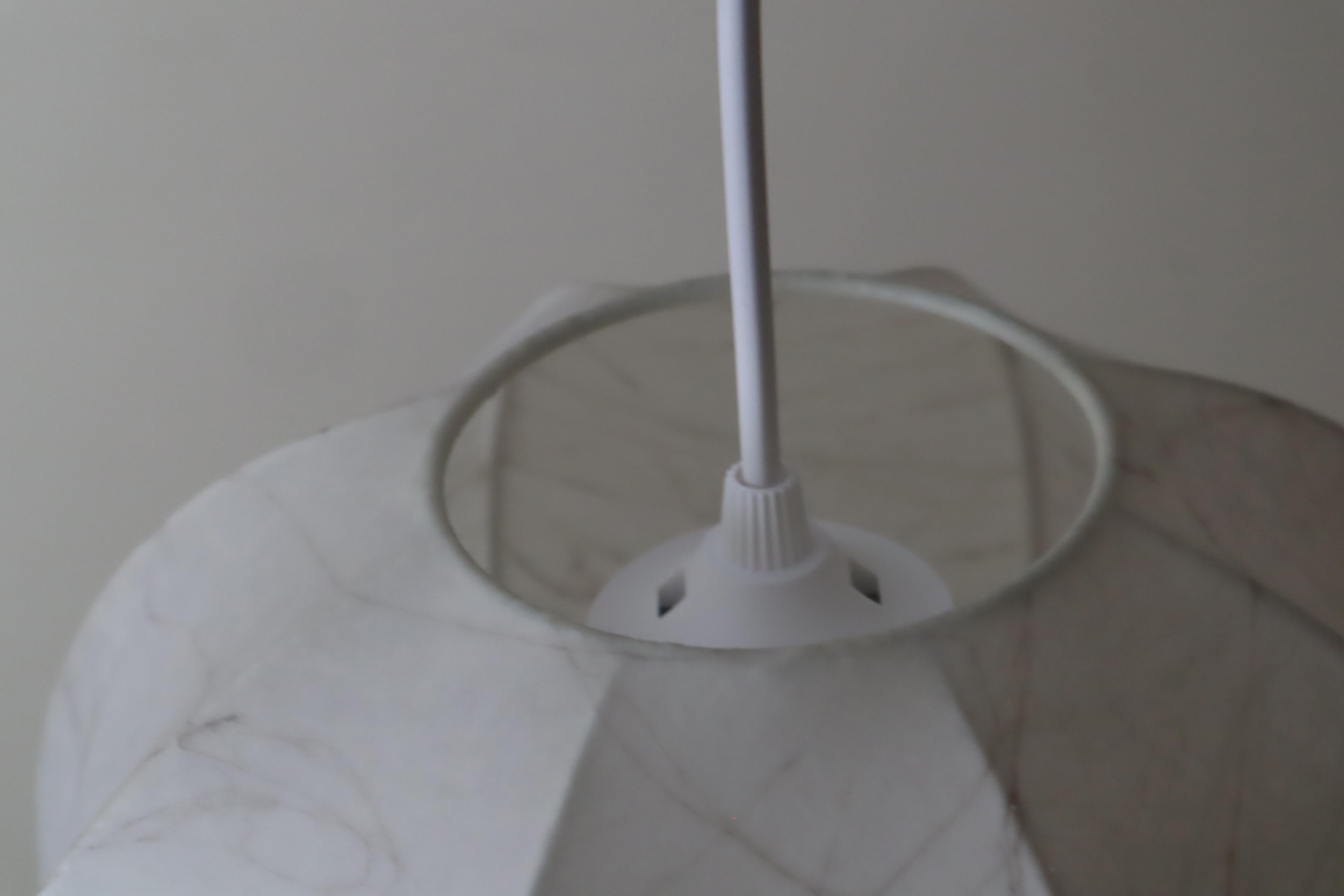 Cocoon Wave Hanging Lamp in the Style of Castiglioni, Italy 1960s For Sale 4