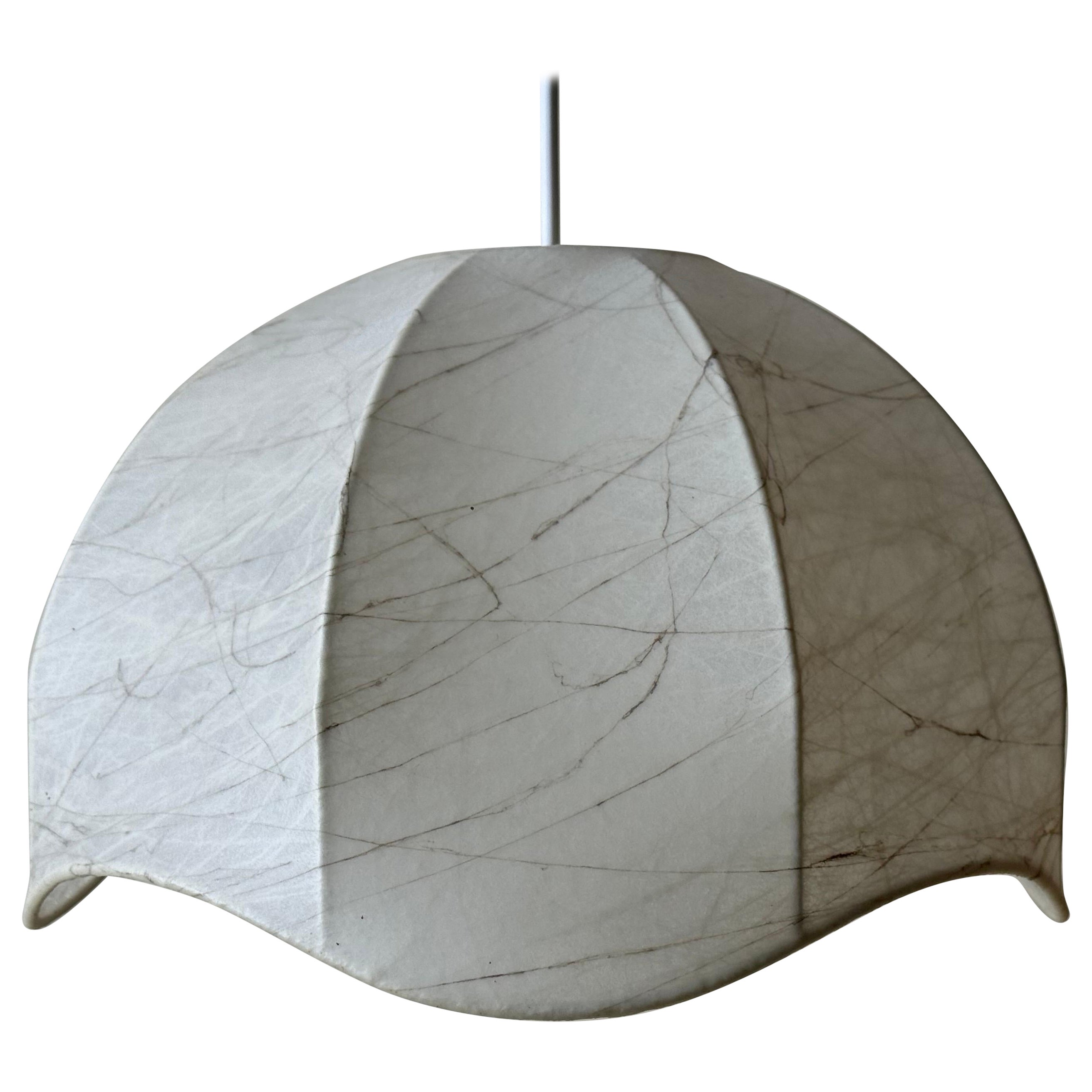 Cocoon Wave Hanging Lamp in the Style of Castiglioni, Italy 1960s For Sale