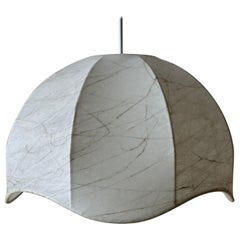 Cocoon Wave Hängelampe im Stil von Castiglioni, Italien 1960er Jahre