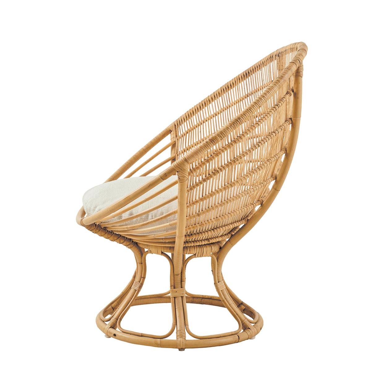 Francese Sedia in rattan Cocoona in vendita