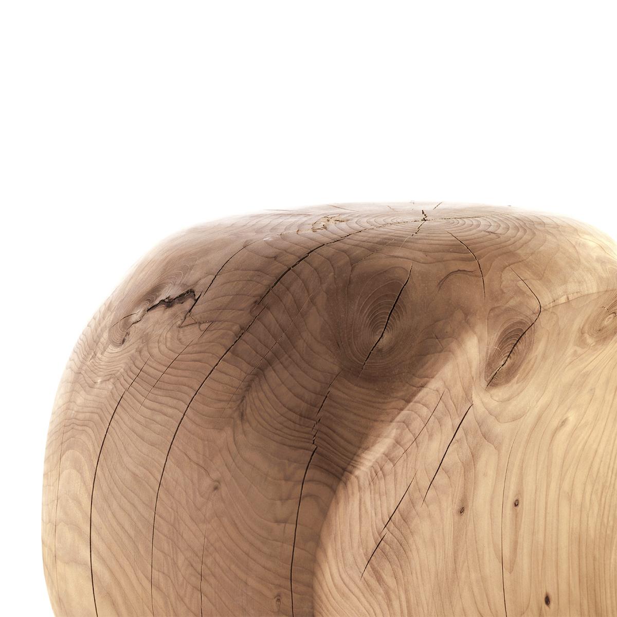 Cocoona Shape 2 Hocker aus massivem Zedernholz im Zustand „Neu“ im Angebot in Paris, FR