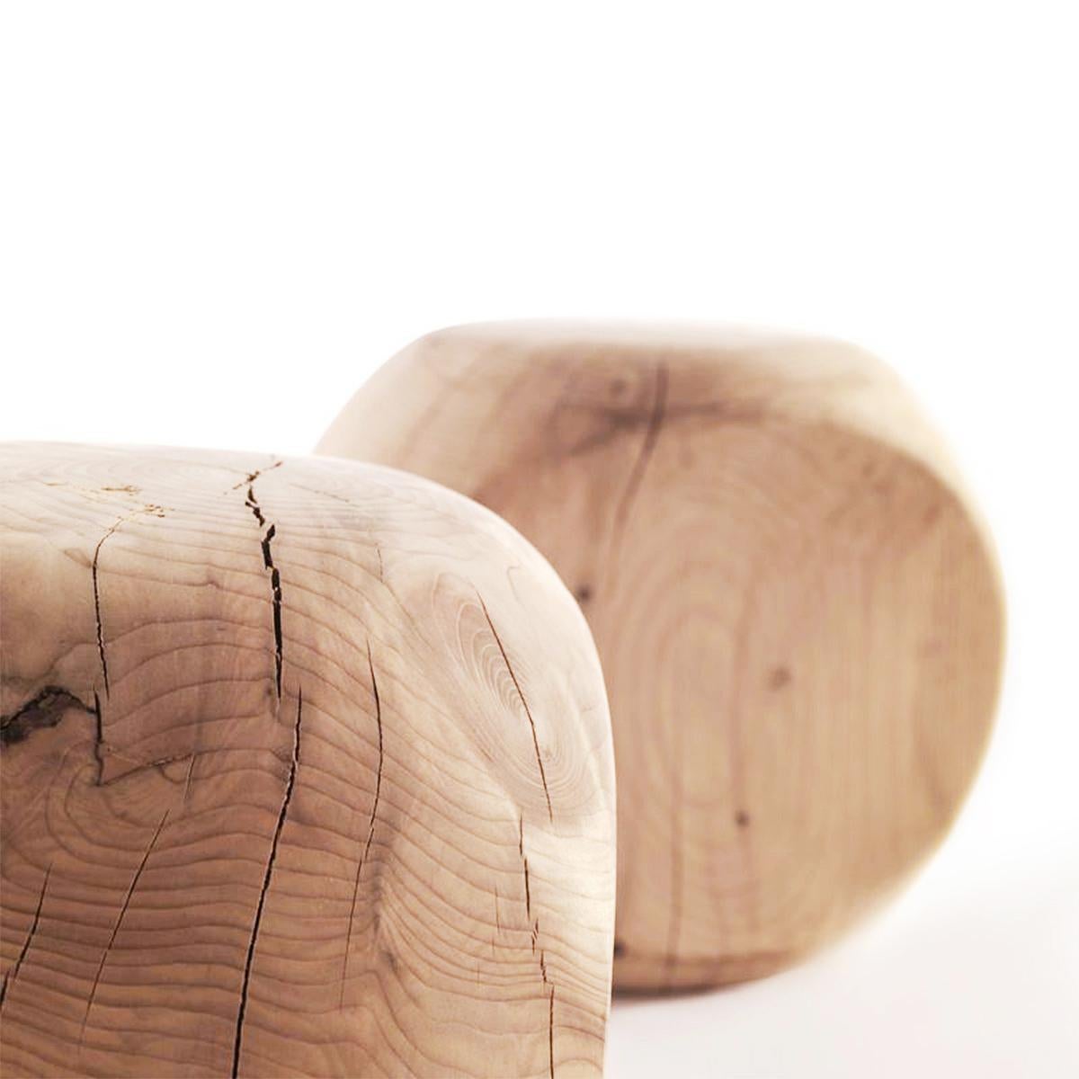 Cocoona Shape 3 Hocker aus massivem Zedernholz im Zustand „Neu“ im Angebot in Paris, FR