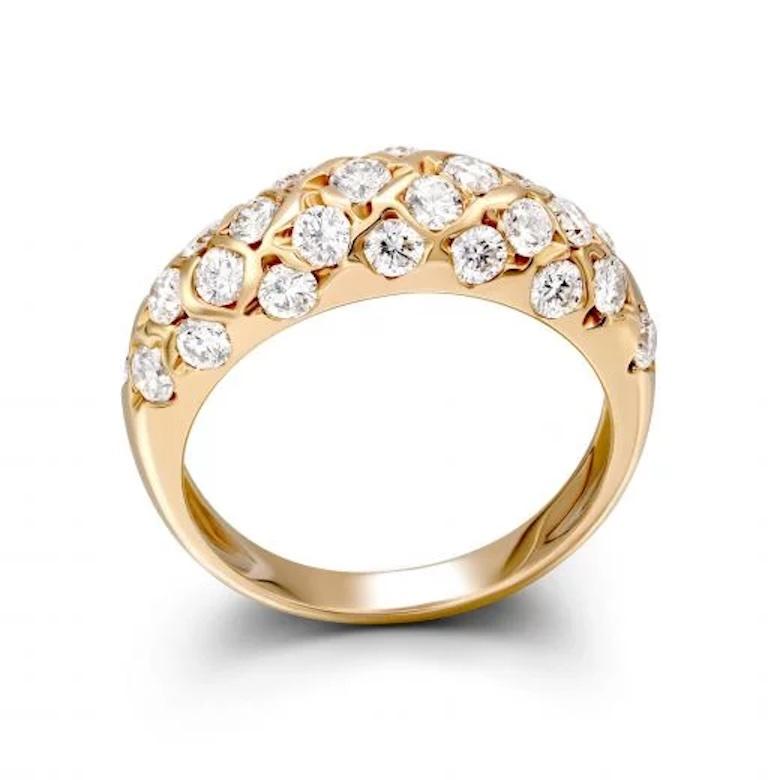 Coctail Diamond Pink Gold Ring For Her In New Condition For Sale In Genève, GE