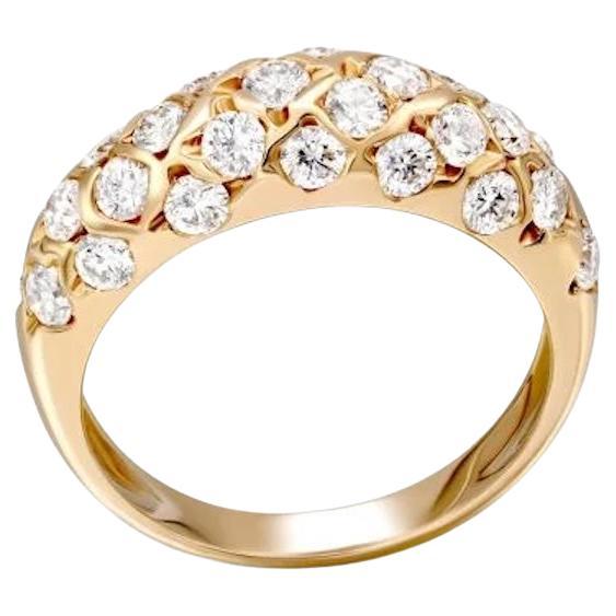 Coctail Diamond Pink Gold Ring For Her For Sale