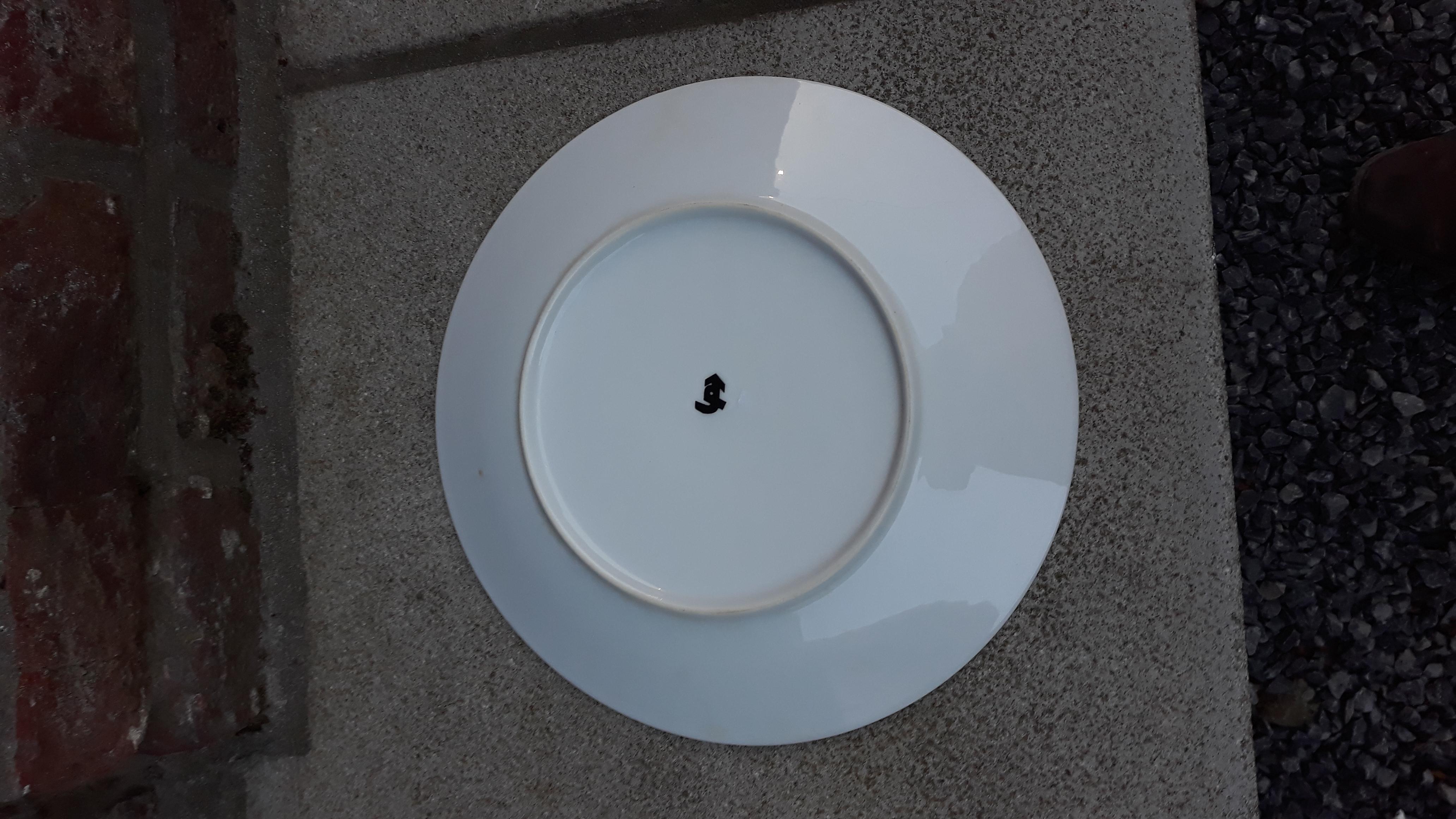Mid-Century Modern Cocteau Jean '1889-1963' Limoges Porcelain Plate, Signed
