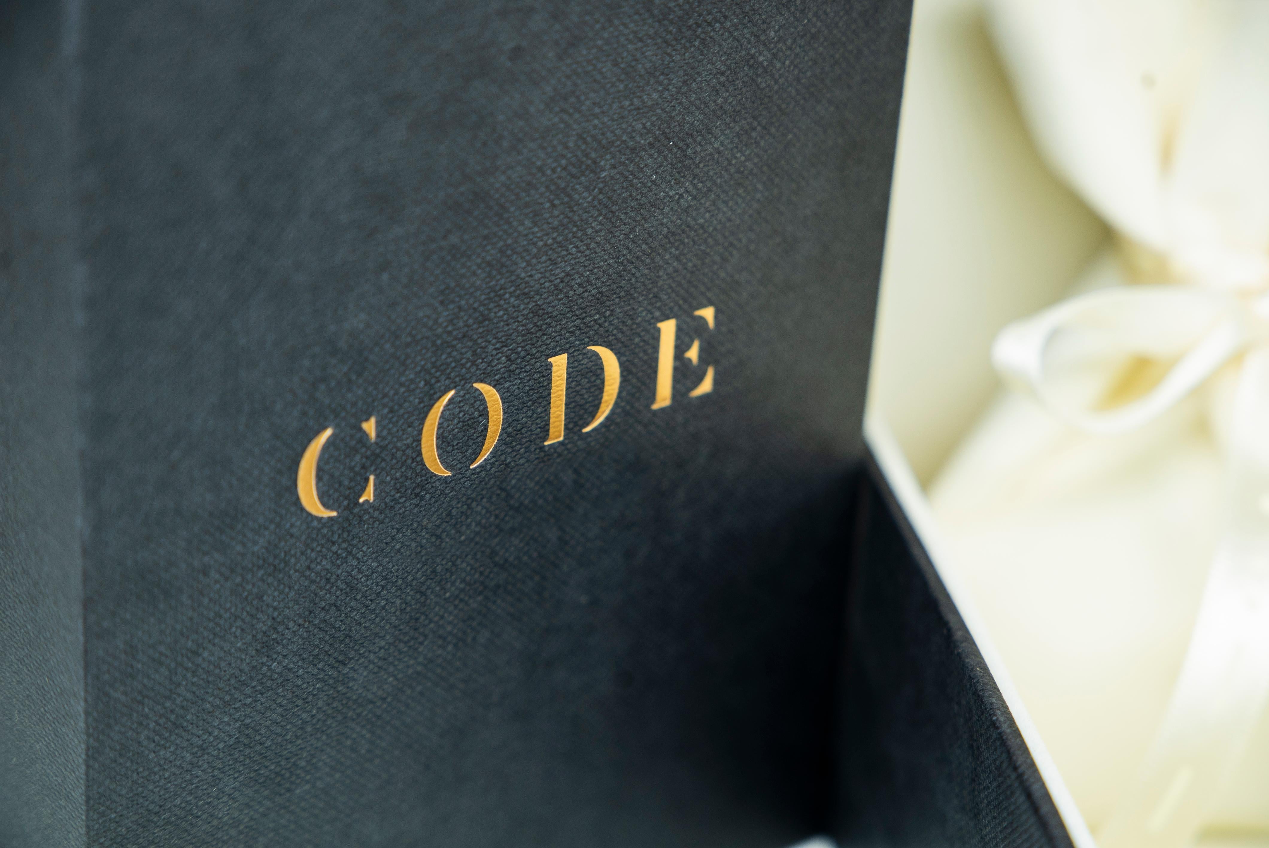 Women's Code by Edge Aquafiore Pendants Colored Rose Cut Gemstones Morse Code Letter F For Sale