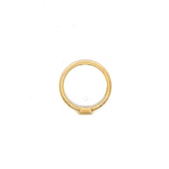 codebyEdge, bague empilable personnalisable en or jaune 18 carats avec diamants