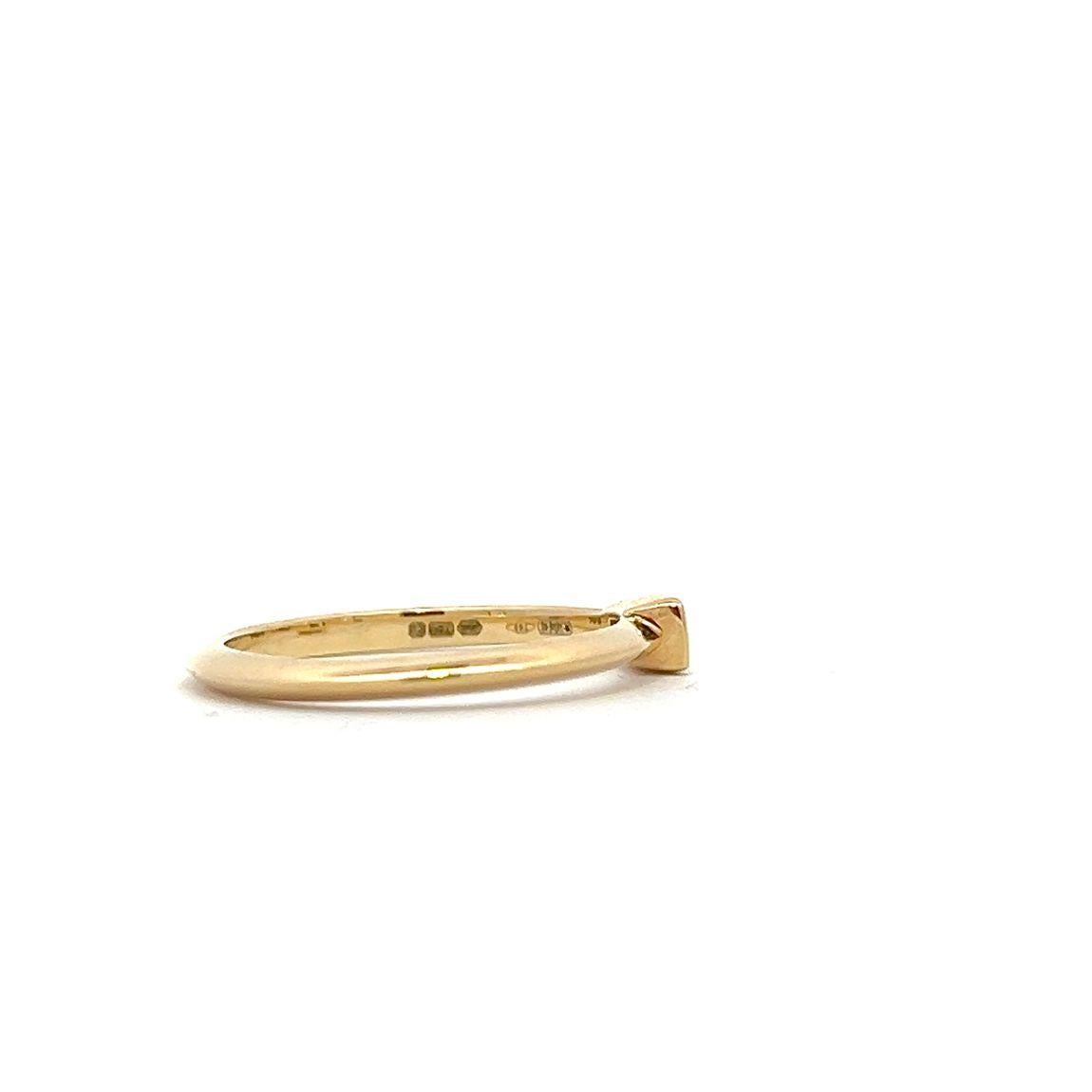 En vente :  codebyEdge, bague empilable personnalisable en or jaune 18 carats avec diamants 5