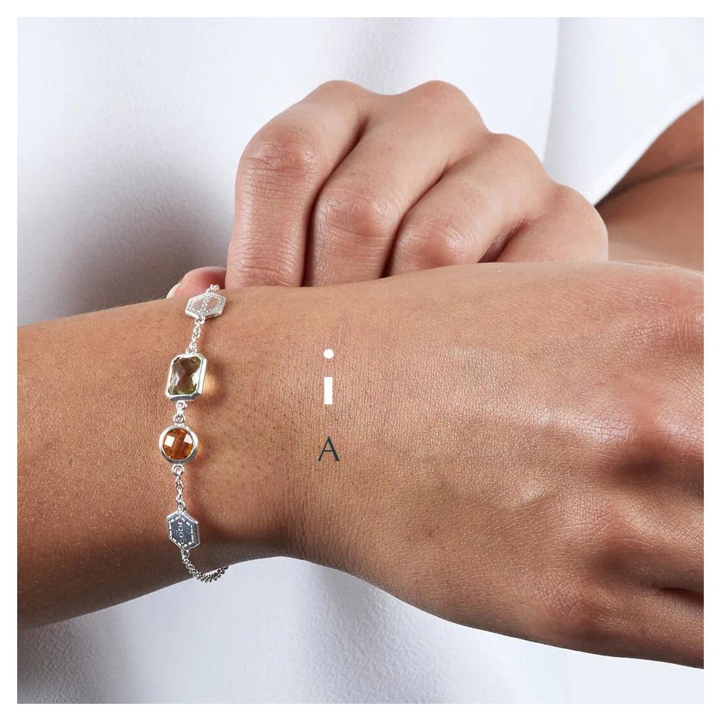 codebyEdge Morse code Letter A Bracelet - 925 Silver For Sale