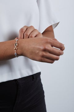 codebyEdge Bracciale con lettera A in codice Morse - Argento 925