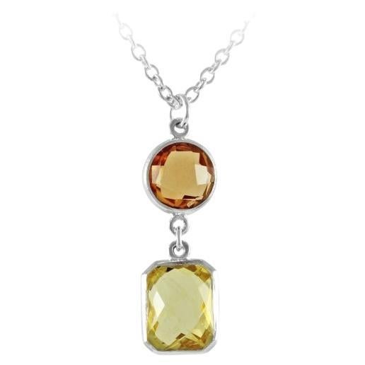 codebyEdge Morse Pendentif lettre A en argent 925 serti de pierres précieuses taillées en laboratoire