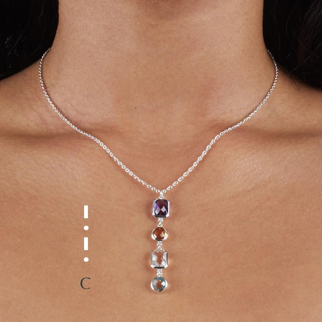 C is for Courage, Creativity, Confidence… Encode the letters of your name, your children's initials, your lucky numbers, or a secret message of inspiration.

Details of this piece:
Handcrafted
Recycled 925 sterling silver

About Us
In the intricate