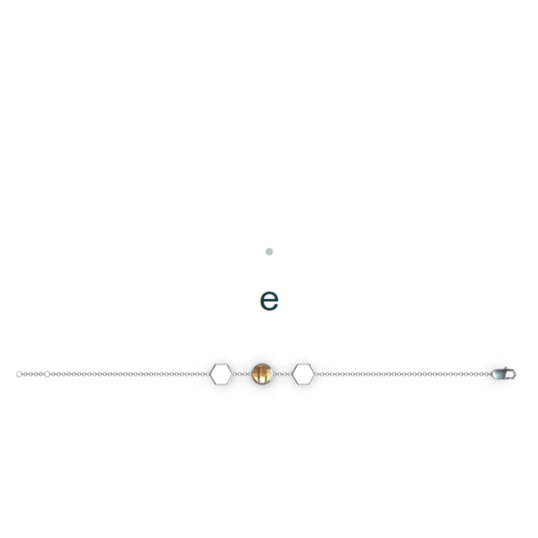 Artisan codebyEdge Bracelet Morse Lettre E - Argent 925  en vente