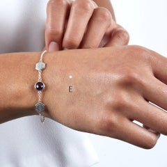 codebyEdge Morse code Letter E Bracelet - 925 Silver 