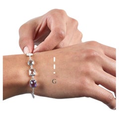 codebyEdge Morse code Letter G Bracelet - 925 Silver