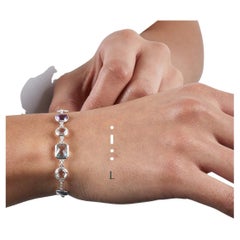 codebyEdge Morse code Letter L Bracelet - 925 Silver 