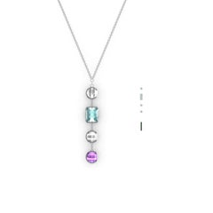 codebyEdge Morse code Letter L Pendant - 925 Silver