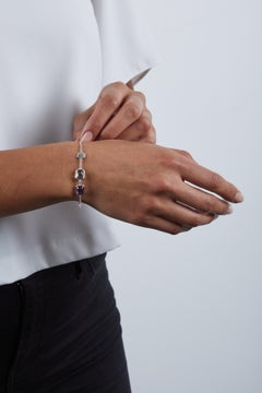 codebyEdge Morse code Letter M Bracelet - 925 Silver