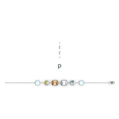 codebyEdge Morse code Letter P Bracelet - 925 Silver