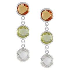 codebyEdge Morse Boucles d'oreilles lettre S en argent 925