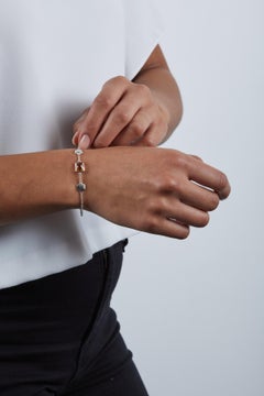 codebyEdge Pulsera Letra T en código Morse - Plata 925