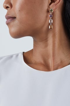 codebyEdge Morse Boucles d'oreilles lettre W en argent 925